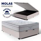 Cama Box Baú + Colchão Ortobom De Molas Ensacadas D33 Pillow