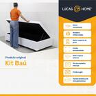 Cama Box Baú + Colchão Ortobom De Solteiro Ortobom D45 Iso 15