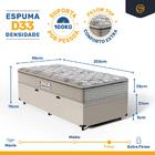 Cama Box Baú + Colchão Probel De Espuma D33 Guarda-costas Pro
