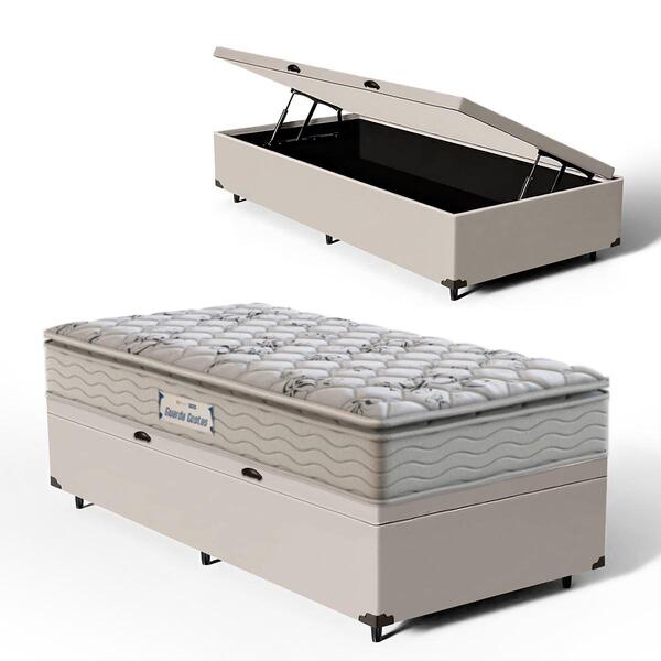Cama Box Baú + Colchão Probel De Espuma D33 Guarda-costas Pro