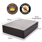 Cama Box Baú (box + Colchão) Casal Molas Ensacadas 138x188x64