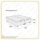 Cama Box Baú Bipartido Casal 138cm Branco