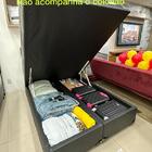 Cama Box Baú Bipartido Casal 1 38 X 1 88 Blindada Diversas Co