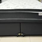 Cama Box Baú Bipartido Casal 1 38x1 88 Premium Corino Branco