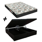Cama Box Baú Bipartido Casal + Colchão Portobel Veneza D33 60