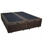 Cama Box Bau Bipartido Queen Size Suede Com Pistão A Gás 1.58