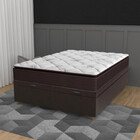 Cama Box Baú Casal 138cm Molas Ensacadas Pillow Top Multiflex