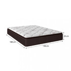 Cama Box Baú Casal 138cm Molas Ensacadas Pillow Top Multiflex