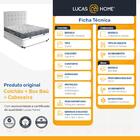 Cama Box Baú Casal + Cabeceira Cassis E Colchão Ortobom Iso 1