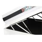 Cama Box Baú Casal + Colchão Castor Espuma D45 - Black White