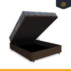 Cama Box Baú Casal + Colchão D33 Ortobom Iso 100 138 cm