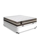 Cama Box Baú Casal + Colchão De Molas Gazin Classic Plus 138cm