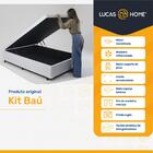 Cama Box Baú Casal + Colchão De Molas Gazin Classic Super 138