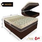 Cama Box Baú Casal + Colchão Molas Ensacadas - Castor - Class
