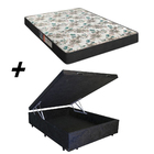 Cama Box Baú Casal + Colchão Portobel Veneza D33 60x138x188