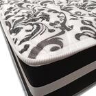 Cama Box Baú Casal+ Colchão Graphite 138x188x68cm Preto