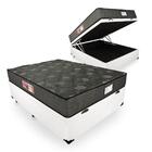 Cama Box Baú Casal+ Colchão Sienna 138x188x66cm Branco