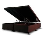 Cama Box Bau Casal Bipartido Corino(1.38x1.88) Marrom
