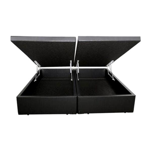 Cama Box Baú Casal Bipartido Premium 4 Amortecedores 138x188x