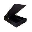 Cama Box Baú Casal Bipartido Tampo Inteiro Blindada 138x188x4