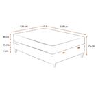 Cama Box Baú Casal Branca + Colchão De Molas 138x188x72cm