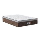 Cama Box Baú Casal Branca + Colchão De Molas Ensacadas - Comf