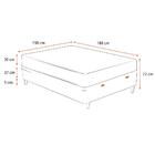 Cama Box Baú Casal Branca + Colchão De Molas Ensacadas - Comf