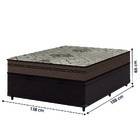 Cama Box Baú Casal Colchão Com Molas Ensacadas Tokio 138x188x
