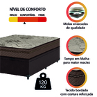 Cama Box Baú Casal Colchão Com Molas Ensacadas Tokio 138x188x