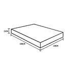 Cama Box Baú Casal Colchão Espuma D45 Bordado + Box Sintético