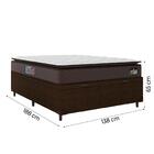 Cama Box Baú Casal Colchão Espuma D45 Pillow Top Strong 138x1