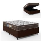 Cama Box Baú Casal Colchão Espuma Orthoface Polar 138x188x25c