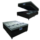 Cama Box Baú Casal Colchão Espuma Solid 138x188x69cm Marrom /