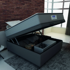 Cama Box Baú Casal Colchão Gazin Com Molas Ensacadas Vibe 138