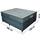 Cama Box Baú Casal Colchão Gazin Com Molas Ensacadas Vibe 138