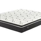 Cama Box Baú Casal Colchão Molas Bonnel + Box Suede Bege 63x1