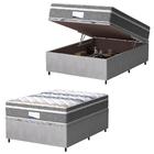 Cama Box Baú Casal Colchão Molas Ensacadas Com Pillow Evoluti