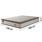 Cama Box Baú Casal Colchão Molas Ensacadas Com Pillow Malta C