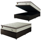 Cama Box Baú Casal Colchão Molas Ensacadas Com Pillow Malta C