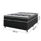 Cama Box Baú Casal Colchão Molas Ensacadas Paradiso 138x188x7