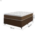 Cama Box Baú Casal Colchão Molas Ensacadas Pillow Top Martino