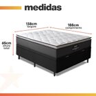 Cama Box Baú Casal Colchão Molas Ensacadas Pillow Top Maximus