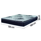 Cama Box Baú Casal Colchão Molas Ensacadas Vicenzo 138x188x69