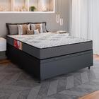 Cama Box Baú Casal Colchão Molas Esplanada 138x188x61cm Grafi