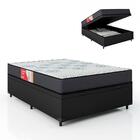 Cama Box Baú Casal Colchão Molas Esplanada 138x188x61cm Grafi