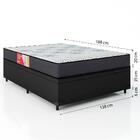 Cama Box Baú Casal Colchão Molas Esplanada 138x188x61cm Grafi