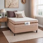 Cama Box Baú Casal Colchão Molas Flora Bege 138x188x60cm