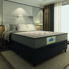 Cama Box Baú Casal Colchão Molas Flora Gazin Cinza/branco 138