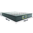 Cama Box Baú Casal Colchão Molas Flora Gazin Cinza/branco 138