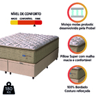 Cama Box Baú Casal King Colchão Molas Guarda Costas Max Com P